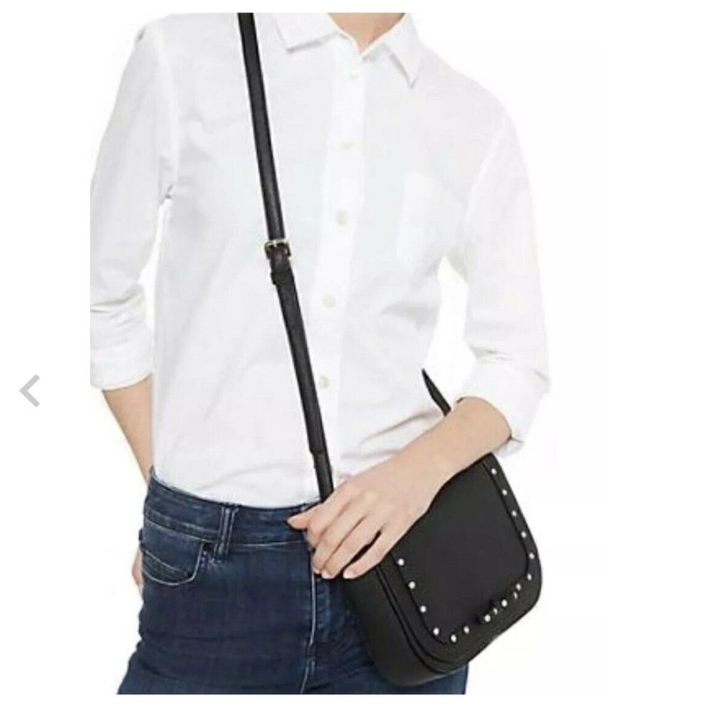 Kate Spade Large Carsen Laurel Jeweled Crossbody Black NWT